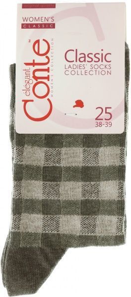 Шкарпетки жіночі Conte Classic р. 25 какао 15С-15СП 