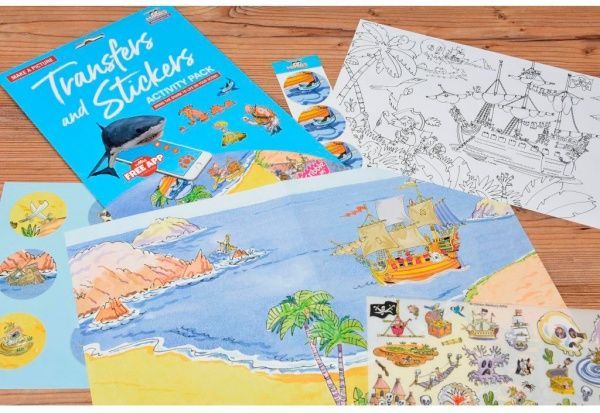 Набір наліпок Scribble Down Острів піратських скарбів, з онлайн-додатком (SD / 20)