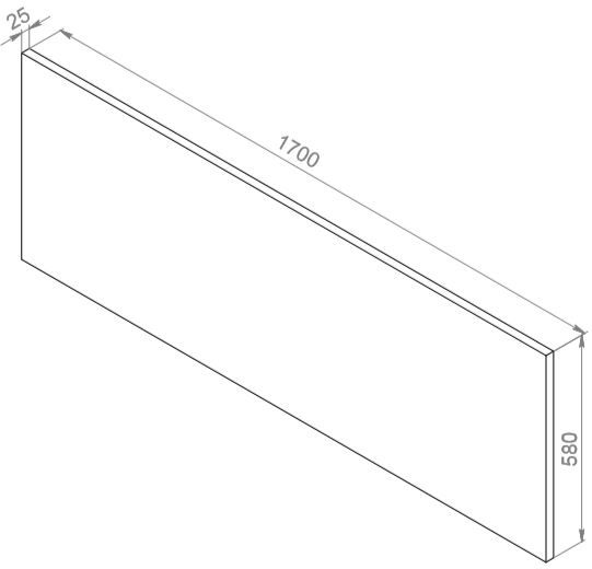 Панель для ванны боковая AM.PM W90A-170-070W-P GEM