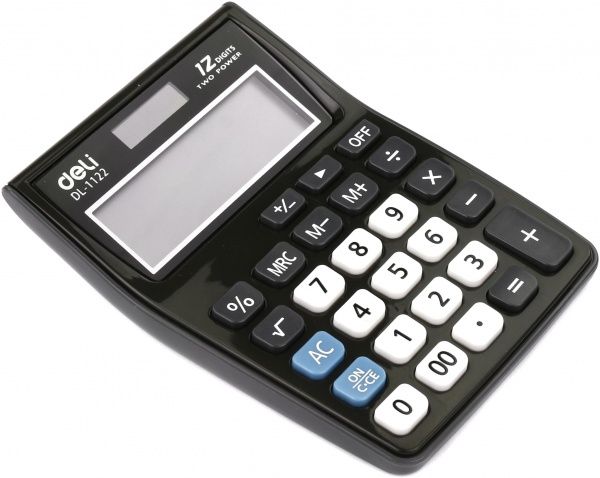 Калькулятор 1122Е профессиональный 120x86x30 мм Deli