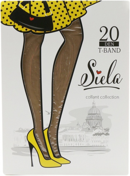 Колготки SIELA T BAND 20 den glase р. 3 светло-коричневый 