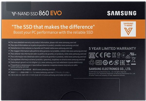 SSD-накопичувач Samsung 860 Evo 500GB 2,5