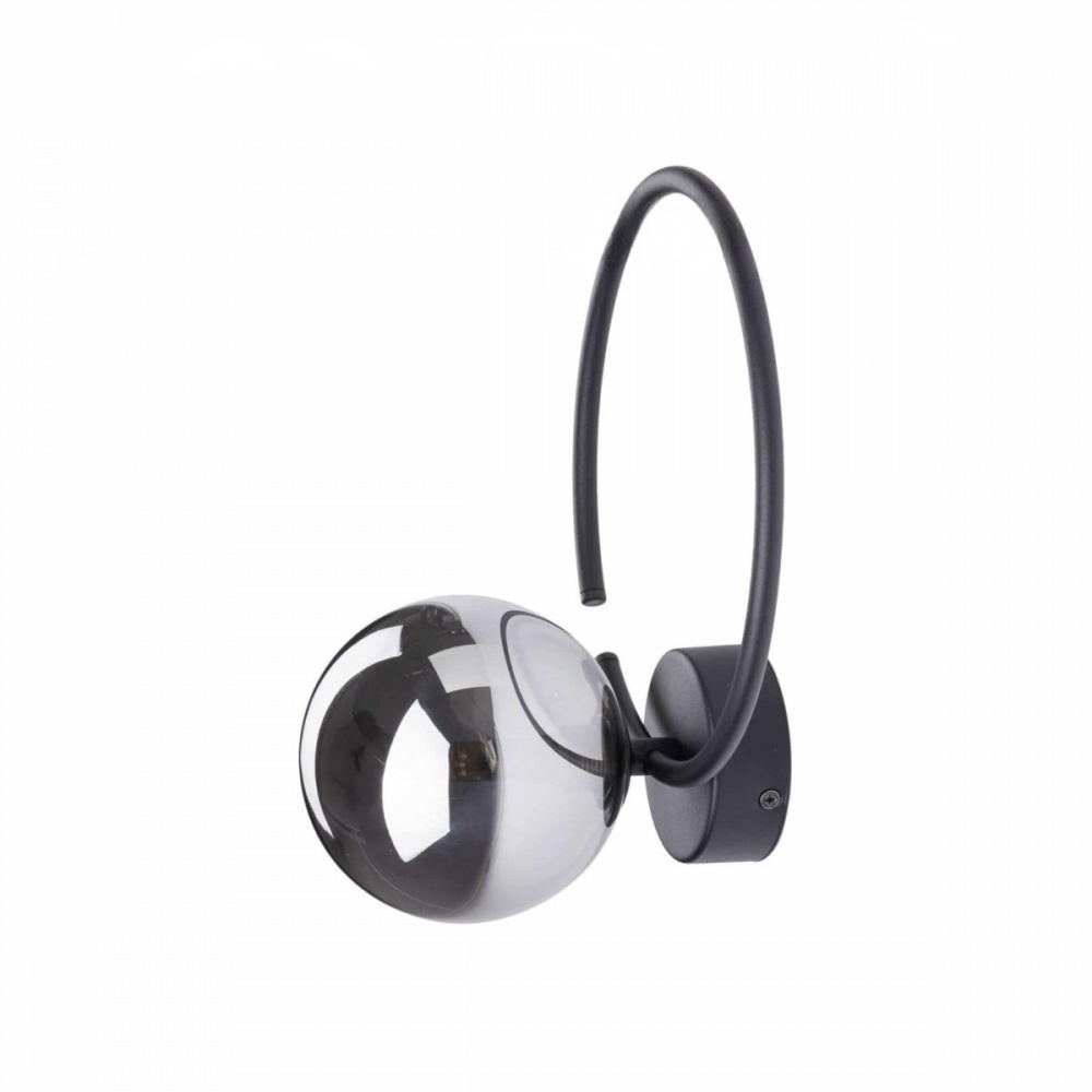 Бра TK Lighting Anabelle 1xG9 черный/дымчатый прозрачный 5256