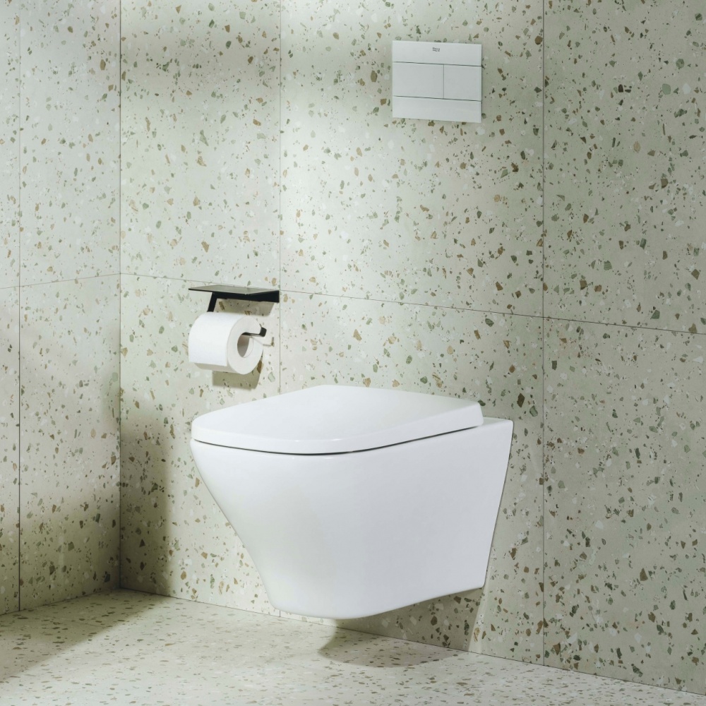 Унитаз подвесной ROCA AIROS VORTEX, с сиденьем slow-closing