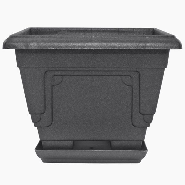 Горщик квітковий Алеана Петунія з підставкою 18x18 см колір в асортименті