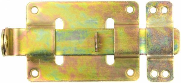 Засув під навісний замок №7 жовтий 160 мм