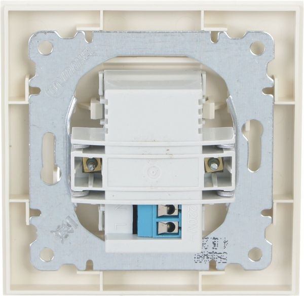 Розетка USB подвійна Makel Karea слонова кістка без шторок без кришки слонова кістка