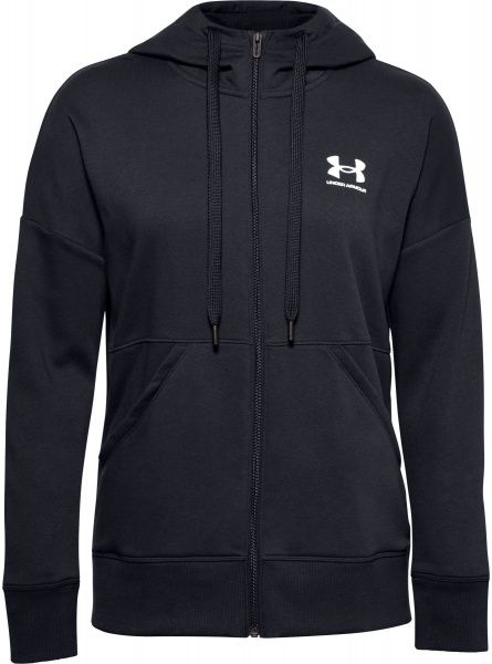 Джемпер Under Armour RIVAL FLEECE FZ HOODIE 1356400-001 р. M черный