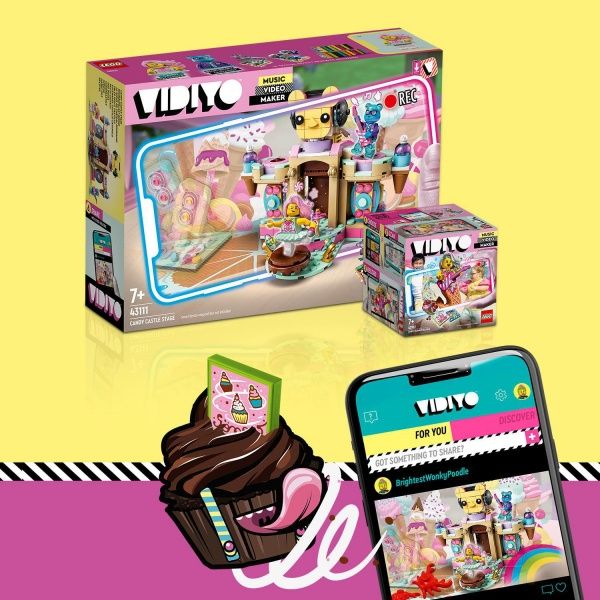 Конструктор LEGO Vidiyo Сцена цукеркового замку 43111