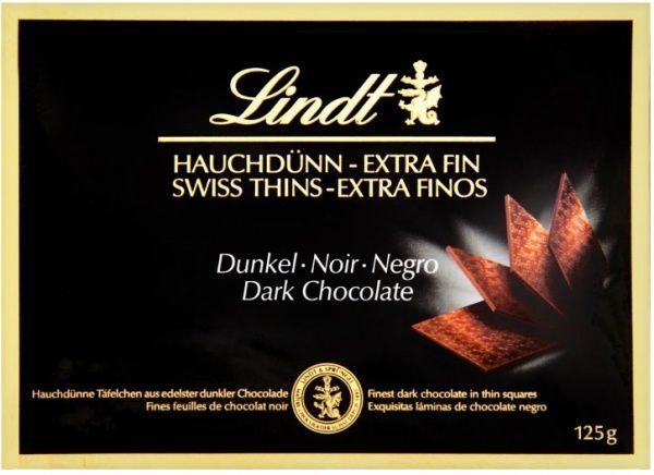 Шоколад LINDT Dark Thins 125 г