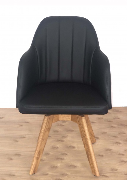 Стул Бен черный/дуб