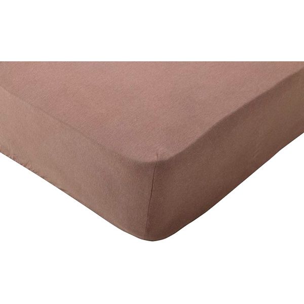 Простынь на резинке трикотажная 140x200 см шоколадный Songer und Sohne 