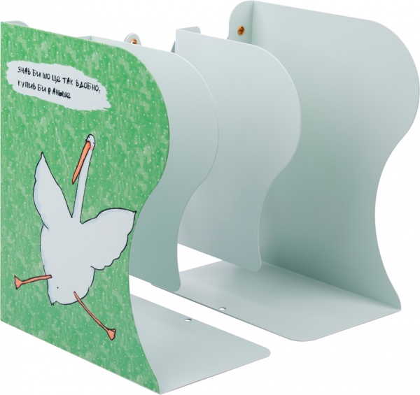 Подставка для книг Гусь раздвижная металл 19х10х15 см YES