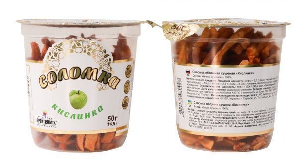 Соломка Spektrumix яблучна сушена Кислинка 50 г 