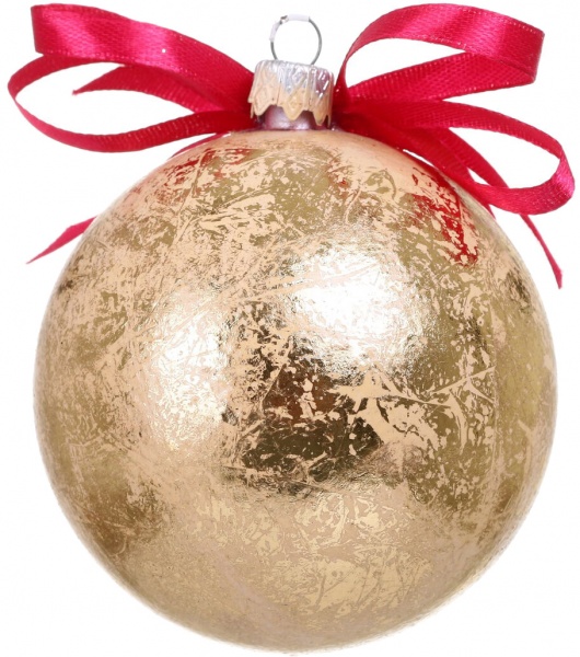 Шар новогодний Декупаж d 80 мм в ассортименте