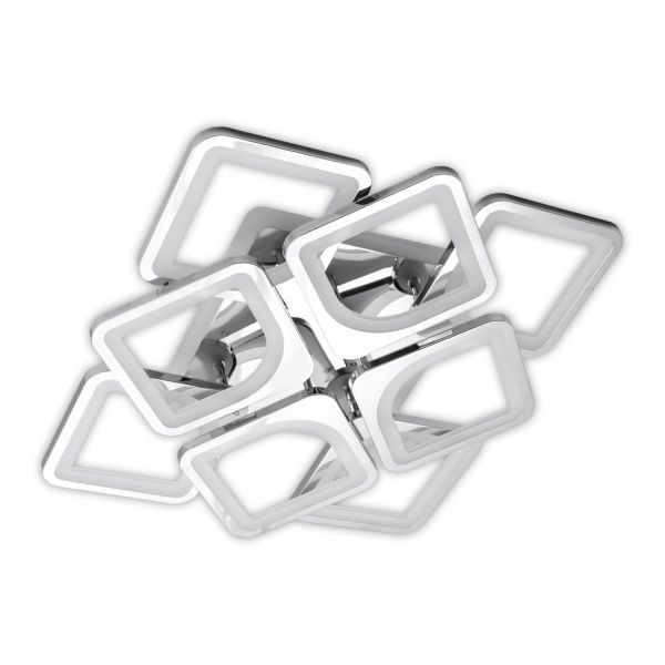 Люстра світлодіодна Hopfen Sirius CHR-RGB з пультом ДК 96 Вт хром/білий 