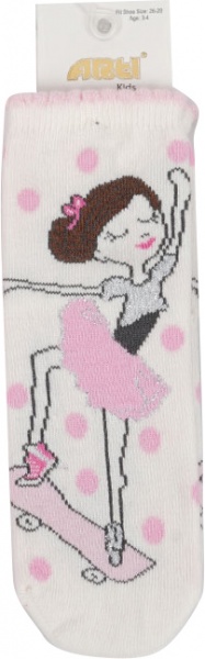 Носки для девочек ARTI 200179 р.3-4 молочный 