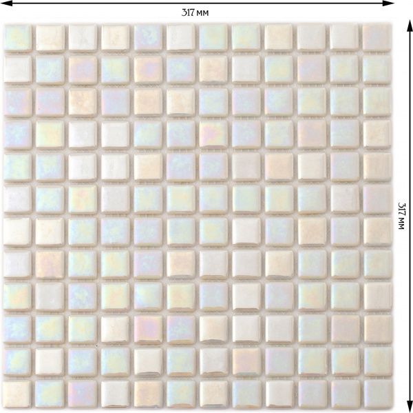 Плитка AquaMo Мозаїка Super White PL25305 31,7x31,7 