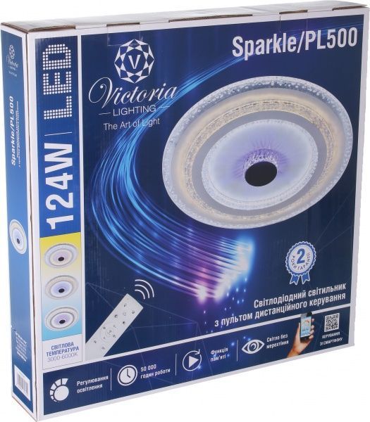 Світильник світлодіодний Victoria Lighting 124 Вт білий 3000-6000 К Sparkle/PL500 