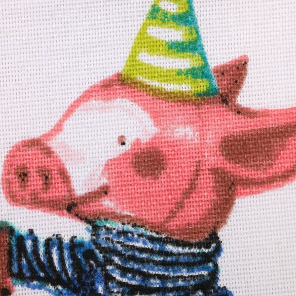 Рушник веселі поросята 35x61 см білий із малюнком 