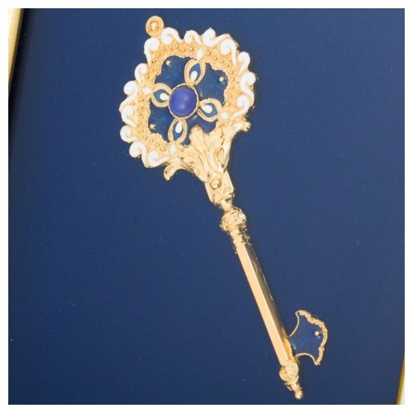 Декор настенный Подарок Ключ 25x20 см синий 