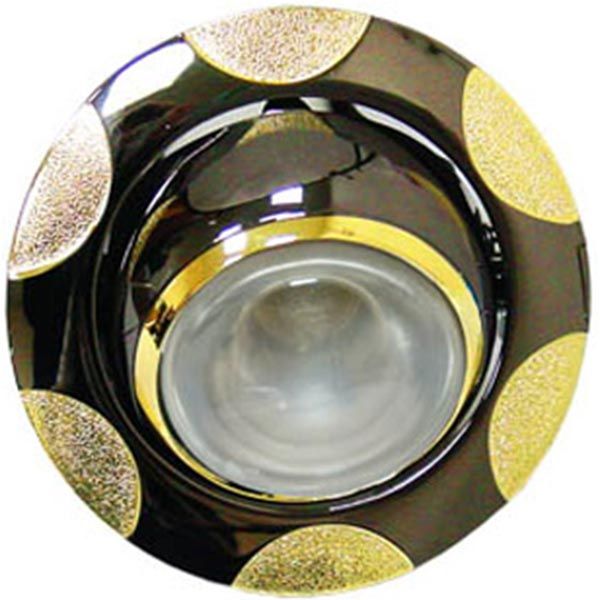 Світильник Feron 156 Е14 чорний металік-золото