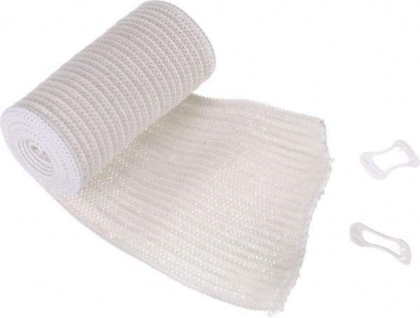 Бинт еластичний MEDTEXTILE середньої розтяжності 8х100 см білий