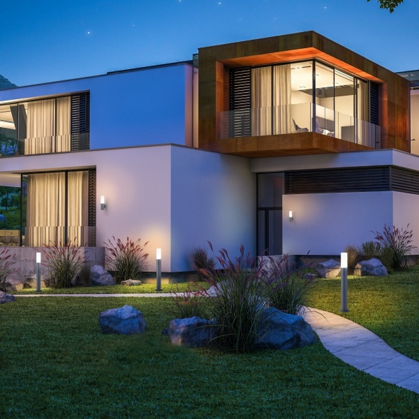 Светильник консольный Strotskis 60 Вт серый 1418 TECHNO (сірий) 