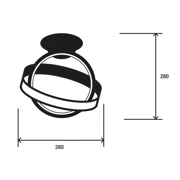 Люстра світлодіодна Eurolamp 70 Вт білий LED-LR-70-A40(white) 