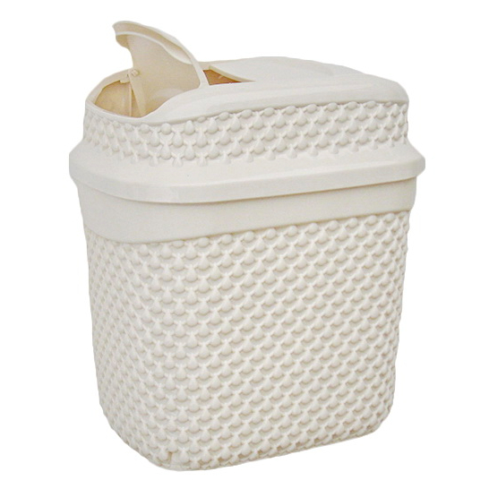 Контейнер для сміття Ucsan Plastik DROP 2 л кремовий 136000