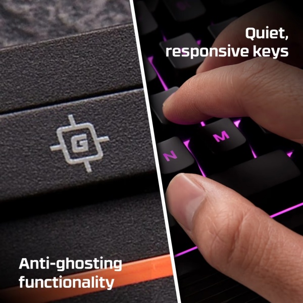 Клавіатура ігрова HyperX Alloy Core (4P4F5AA) USB RGB ENG/UA black 