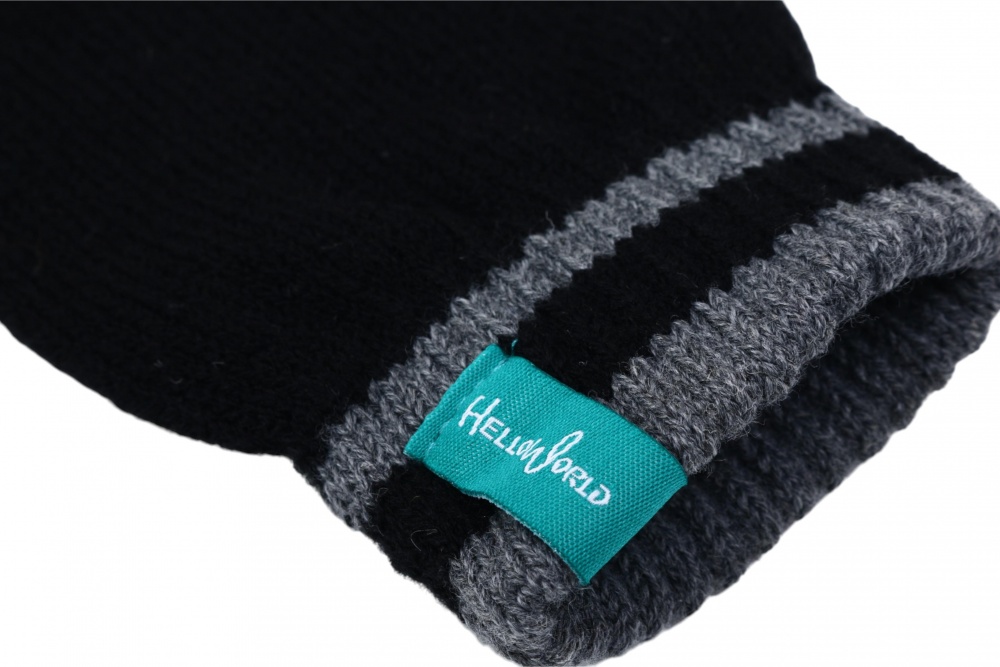 Рукавицы HW для мальчиков р.14-16 /черный