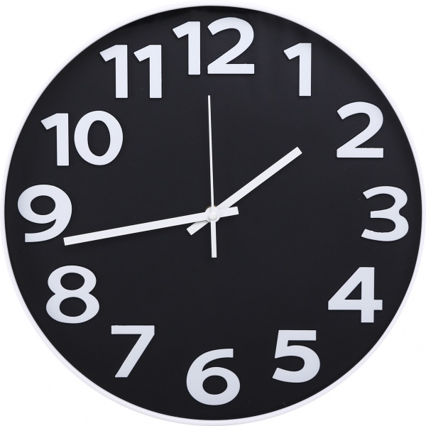 Часы настенные 2955-W черный