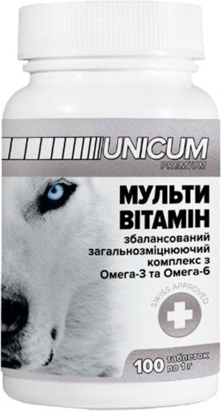 Витамины UNiCUM premium для собак мультивитамин 100 табл UN-012