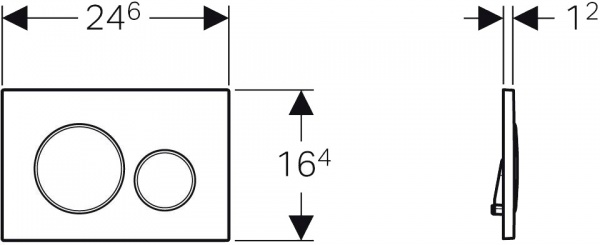 Панель смыва Geberit Sigma20 (115.882.KK.1)