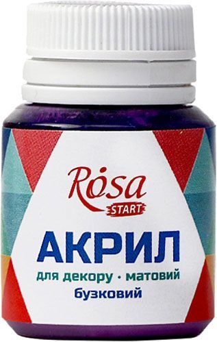 Фарба акрилова Бузкова матова 20 мл Rosa Start