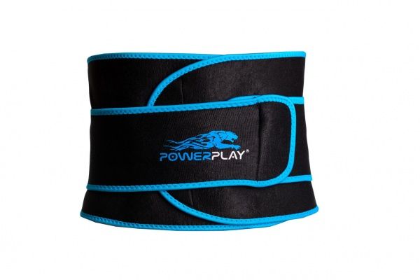 Пояс для схуднення PowerPlay PP_4303_Black/Blue 20x100 см 