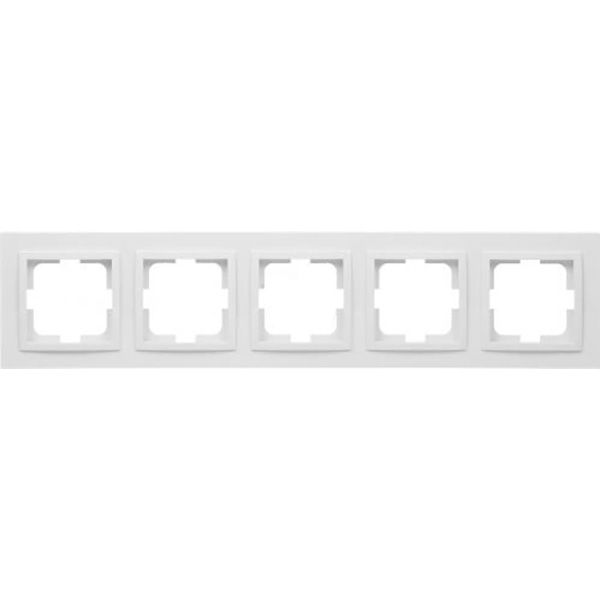 Рамка пятиместная Mono Despina универсальная белый 102-190000-164