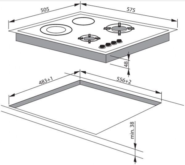 Варочная поверхность Hansa BHMI 61414030