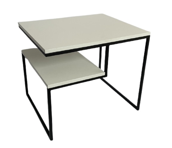 Стол журнальный Нью-Йорк белый 600x500x500мм Гефест 