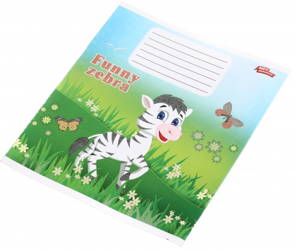 Зошит шкільний з глітером 12 аркушів у лінійку в асортименті Мрії збуваються