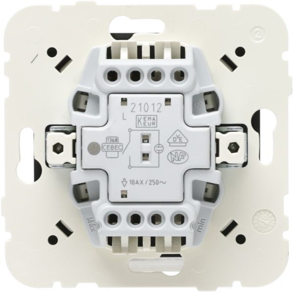 Вимикач одноклавішний Efapel Logus з підсвіткою 10 А 250В чорний 21012 TPM