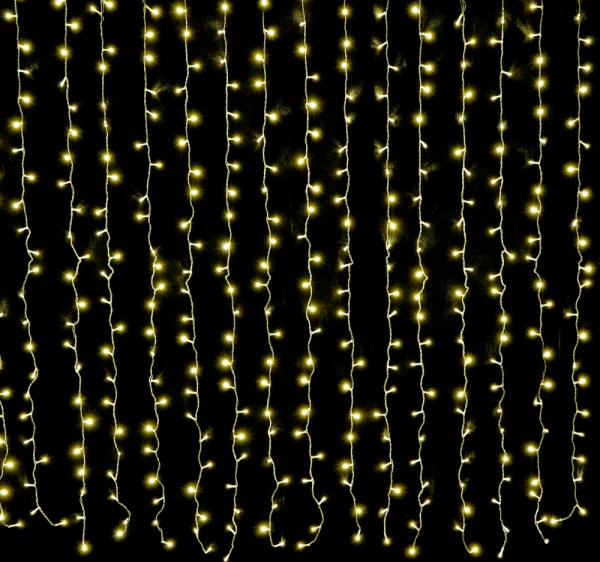 Электрогирлянда-штора SHLigts (LDCL368-WW-E) встроенный светодиод (LED) 368 ламп 1,5 м 