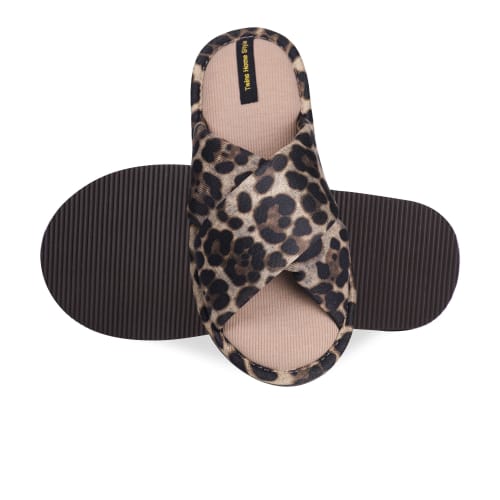Тапки домашние Twins HS-VL перекрест энимал (Х) 7131 леопардовый 