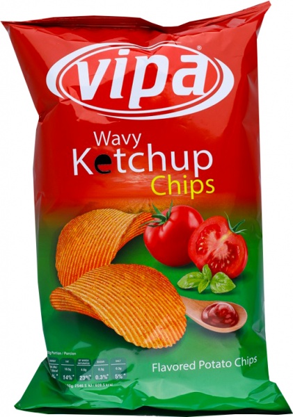 Чипси VIPA Кетчуп 140 г