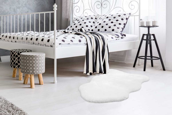 Килим Kayoom Rabbit Sheepskin white 60 см x 90 см 