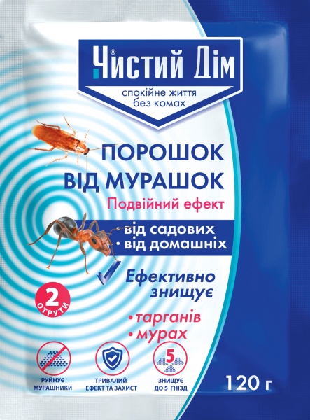 Порошок от муравьев Чистий Дім 120 г 120г 