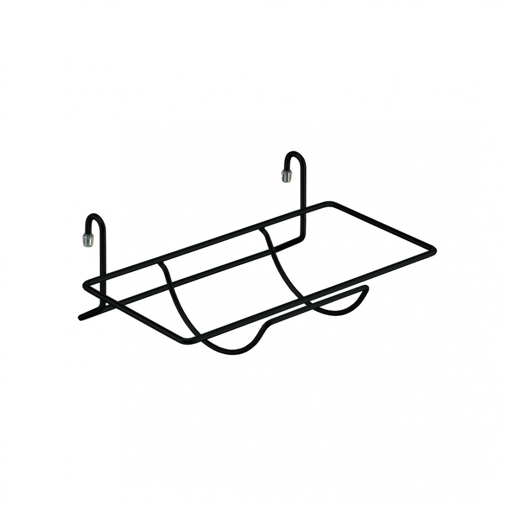 Полка для бумажных полотенец Homax YJ-G217 BL на рейлинг 300x110x200 мм черный