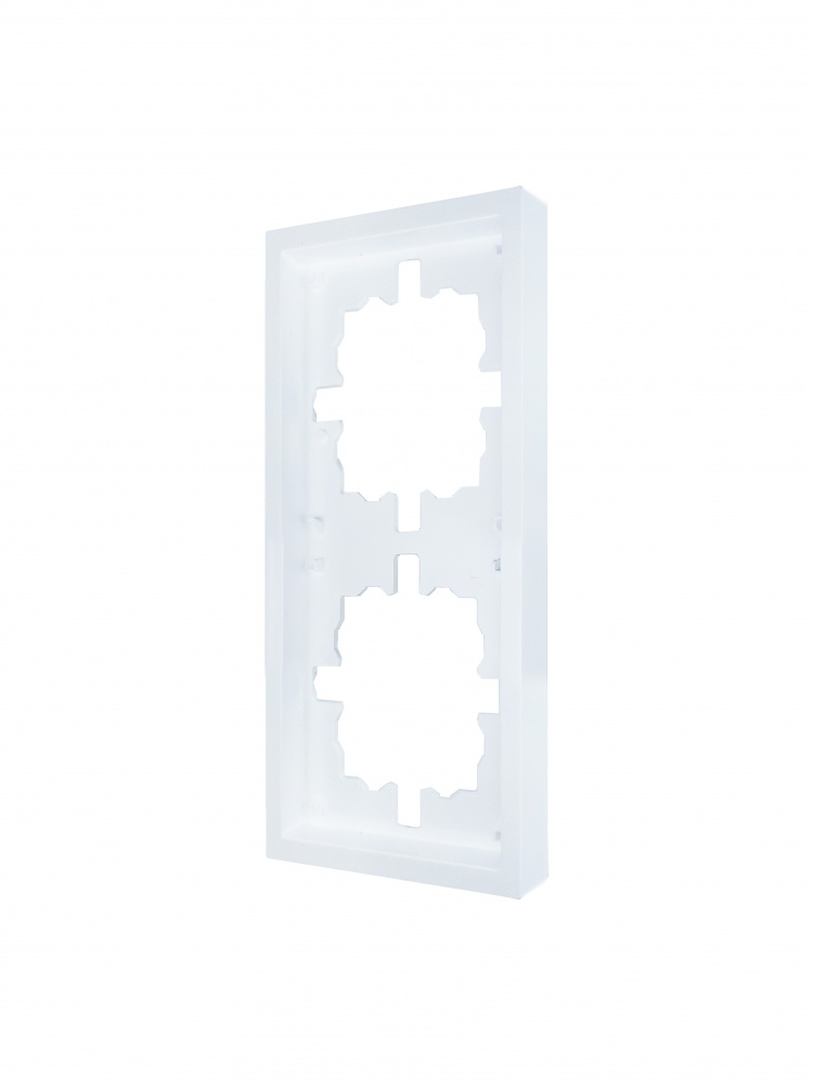 Рамка двомісна HausMark Juna універсальна білий