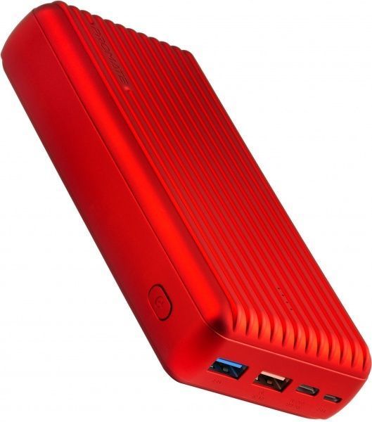 Зовнішній акумулятор (Powerbank) Promate Titan-30 30000 mAh red (titan-30.red) 